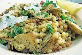 Fregola Sarda Rezept Mit Artischocken Aus Sardinien Vegetarisch Rezepte Gefullte Paprikaschoten Vegetarisch