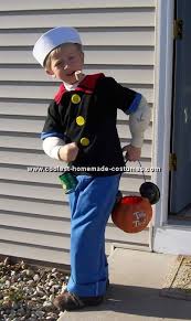 Coolest Homemade Popeye Costume Ideas And Photos Popeye Costume Homemade Costumes For Kids Popeye Halloween Costume