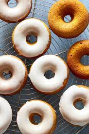 Baked Pumpkin Doughnuts Recipe Recipe In 2021 Pumpkin Doughnut Pumpkin Doughnut Recipe Doughnut Recipe