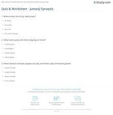 Ask questions and get answers from people sharing their experience with treatment. Quiz Worksheet Jumanji Synopsis Study Com