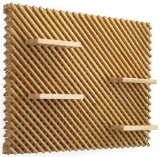 50 X 40 Wood Criss Cross Slatwall Panel 4 14 W Shelves Natural Slat Wall Paneling Wall Paneling