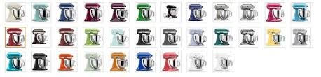 Kitchenaid Mixer Colors Kitchen Tools Small Appliance