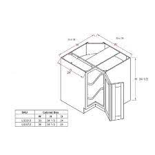 Shaker Base Lazy Susan Cabinet