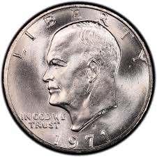 1971 Eisenhower Dollar Values And Prices Past Sales