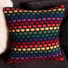 Knitted cushion covers free patterns. Free Pillows Cushions Covers Knitting Patterns Knittinghelp Com