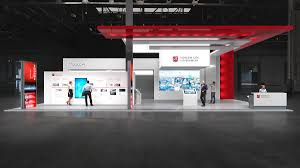 Moscow City Stand At Hannover Messe 2019 On Behance Exhibition Stand Hannover Exhibition Design