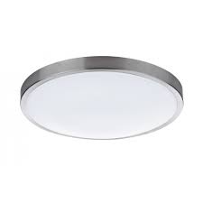 Dar Lighting Oban Single Light Led Flush Bathroom Ceiling Fitting In Satin Chrome Finish Flush Ceiling Lights Uk Ceiling Lights Bathroom Ceiling Light