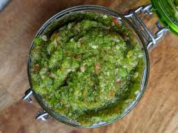 It's a green condiment, called recaito. Am What I Eat Puerto Rican Sofrito Am What I Eat Puerto Rican Sofrito