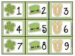 March Calendar Numbers With A St Patrick S Day Theme Calendar Numbers Calendar St Patricks Day