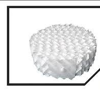 125 250 PP Structured Packing Plastic Perforated Plate ...