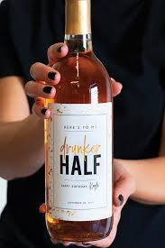 Birthday Wine Label Gift In 2020 Birthday Wine Label 30th Birthday Wine Labels Wine Label Gift
