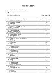 Berikut contoh bill of material beserta pengertian, tujuan, manfaat, yang bisa memberikan informasi lengkap seputar bom untuk anda. Bill Of Quantity