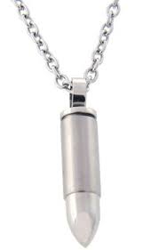 Men S Stainless Steel Bullet Pendant Necklace Target