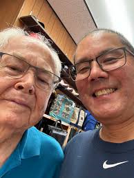 Visiting Johnny's Clothing in Wapato and sharing old stories