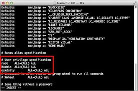 Apple's terminal provides you with a unix command line inside the os x environment. Advanced Terminal Tricks Adding Users To The Sudoers File In Os X Using The Visudo Command On A Mac All Apple Products Mac Mac Os