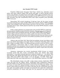 Contoh npwp pusat misalkan sebagai. Doc Akar Masalah Npwp Ganda Natalia Pangestu Academia Edu
