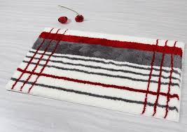 Maybe you would like to learn more about one of these? Elegant Gray Red Stripe Bathroom Rug Mostly The Site It Came From There Are Some Fun Ones On There Grey Bathroom Rugs Striped Bathroom Rugs Bathroom Rugs