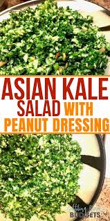 Houston S Kale Salad Recipe Copycat W Thai Peanut Dressing Recipe In 2020 Kale Salad Recipes Asian Kale Salad Recipe Kale Salad