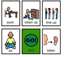 Image result for cue cards for students with autism