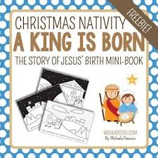 Birth Of Jesus Story With Pictures Printable Nativity Mini Book Freebie The Story Of Jesus Birth Jesus Stories Jesus Story For Kids Mini Books