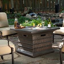Have To Have It Tahiti Wicker Pattern Propane Fire Pit Table 599 98 Fire Pit Table Set Propane Fire Pit Table Fire Pit Table