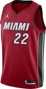 These for me are in the same place as the 2014 christmas jerseys i just like these a lot more. Jordan Men S Miami Heat Jimmy Butler 22 Red 2020 21 Dri Fit Statement Swingman Jersey Dick S Sporting Goods