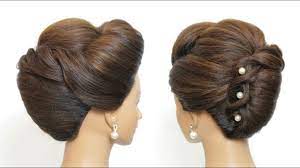 New French Roll Hairstyle Bridal Updo For Long Hair Tutorial Youtube French Roll Hairstyle Roll Hairstyle Short Hair Styles Easy