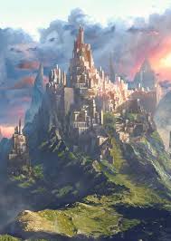 Fantasy Art Watch Castle And Sunset By Atec Fantasy Art Landscapes Fantasy Castle Fantasy Landscape