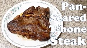Season steak with onion powder, garlic powder, ground black pepper, dried thyme, paprika and kosher salt one hour before cooking. Pan Seared T Bone Steak Youtube