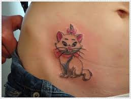 Cat tattoos look very cute. 22 Interesting Small Tattoo Ideas For Women Sheideas