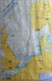 Admiralty Chart Signed Large Chart Map Of The North Sea Us