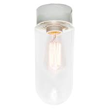 Luxrite 12 inch led flush mount ceiling light 5000k 1380 lm dimmable energy star. Vintage Industrial French Porcelain And Clear Glass Flush Mount Ceiling Lamp For Sale At Pamono