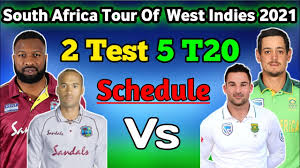 The event takes place on 22/06/2021 at 14:00 utc. South Africa Tour Of West Indies 2021 I South Africa Vs West Indies 2 Test 5 T20 Schedule 2021 Youtube