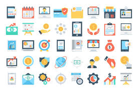 140 Flat Banking And Finance Icons In 2020 Finance Icons Digital Graphic Design Create Digital Product