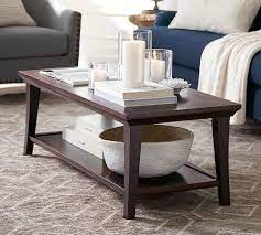 Espresso medium rectangle wood coffee table with shelf. Metropolitan Rectangular Coffee Table Espresso Coffee Tables Side Tables End Tables Pottery Barn Coffee Table Coffee Table Wood Furniture