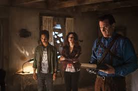 In the event of a deadite invasion, ash must attach his chainsaw and pick up his trusty boomstick one more time, all while finally coming to terms with his past. Ash Vs Evil Dead 1x09 In Fleisch Gebunden Bound In Flesh Mit Episodenkritik