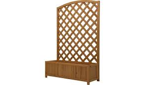Shop large outdoor garden planters in a variety of sizes and colors. Buy Lattice Wooden Garden Planter Large Garden Pots And Planters Argos