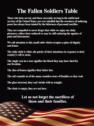 Fallen Soldiers Table Fallen Soldier Table Fallen Soldier Soldier Quotes