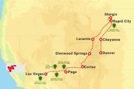 Hier sehen sie die lage von las. Sturgis Motorcycle Tour Las Vegas To Sturgis Gefuhrte Motorradtour