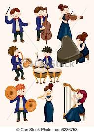 Vector Orchestra Music Player Stock Illustration Royalty Free Illustrations Stock Clip Art Icon Stock Cli Music Illustration Orchestra Music Violin Pics