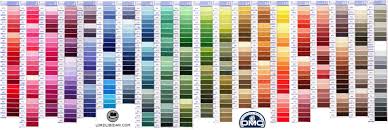 Dmc Shade Color Thread Card Chart With New Dmc Threads Dmc