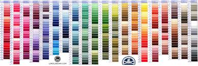 dmc shade color thread card chart with new dmc threads dmc