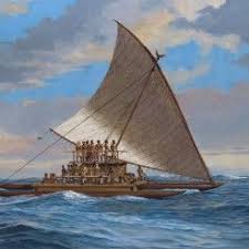 Canoes Herb Kane Canoe Boat Drawing Islands In The Pacific
