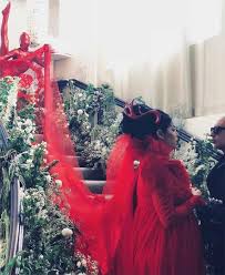 3004 red and white satin. 19 Celebrity Brides With Unconventional Wedding Outfits Duchess Camilla Kaley Cuoco More Hello