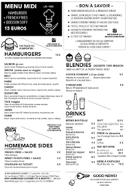 Menu Mobile Blend Hamburger Boisson Soft Ketchup Maison Identite Visuelle