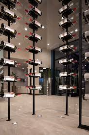 The peg or rod system offers extreme design flexibility, able to work around obstacles other racking options simply cannot. Floor To Ceiling Mounting Systems For Wine Pegs Blue Grouse Wine Cellar