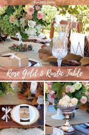 This gold table cover measures 54in x 108in. Fun365 Craft Party Wedding Classroom Ideas Inspiration Rose Gold Table Party Table Decorations Table Decorations