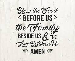 Download Bless The Food Before Us The Family Svg Prayer Svg Vector File Etsy In 2021 Bless The Food Svg Cute Scrapbooks