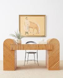 Enjoy free shipping on most stuff, even big stuff. Italian Midcentury Split Reed Bamboo Rattan Writing Desk Modern Wood Desk Mid Century Desk Walnut Writing Desk