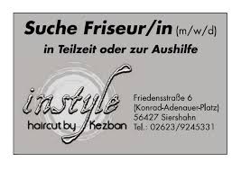 Aushilfe als hilfskraft eine umfassende berufliche ausbildung wird nicht erwartet, da lediglich ein teilbereich der tätigkeit von. Friseur In In Teilzeit Oder Aushilfe Gesucht In Siershahn Siershahn Auf Kleinanzeigen De